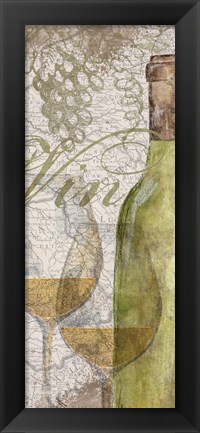 Framed Vino and Vin Panel II Print