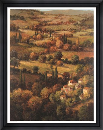 Framed Mediterranean Countryside Print