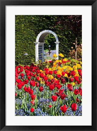 Framed Hately Gardens, Victoria, British Columbia Print