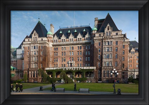 Framed Fairmont Empress Hotel, Victoria, Vancouver Island, British Columbia, Canada Print