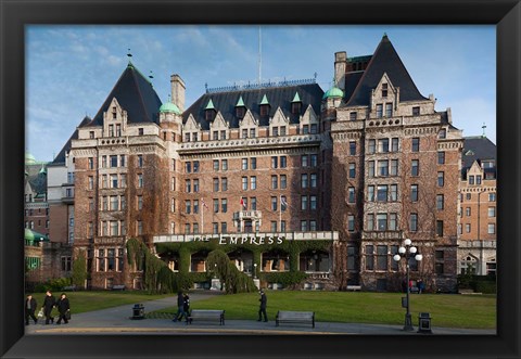 Framed Fairmont Empress Hotel, Victoria, Vancouver Island, British Columbia, Canada Print