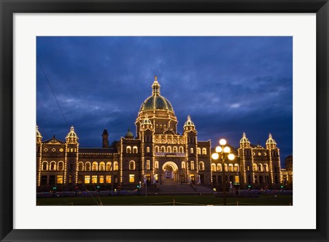 Framed British Columbia, Victoria, Parliament Building Print