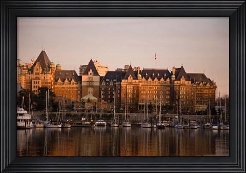 Framed Inner Harbor, Victoria, British Columbia, Canada Print