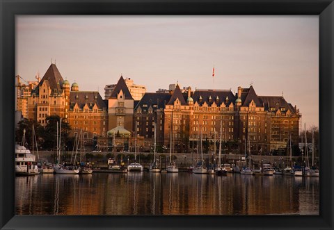 Framed Inner Harbor, Victoria, British Columbia, Canada Print