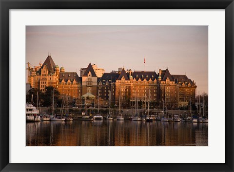 Framed Inner Harbor, Victoria, British Columbia, Canada Print