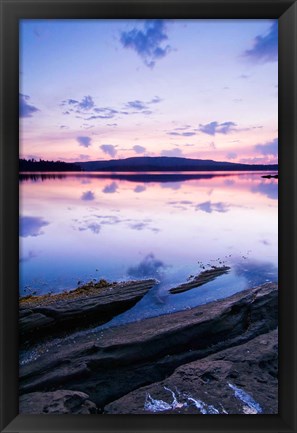 Framed Canada, BC, Salt Spring Island, Southie Point Dawn Print