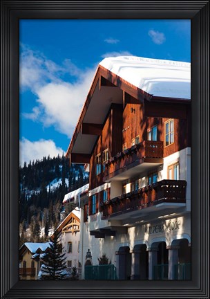 Framed British Columbia, Sun Peaks Resort, ski lodges Print