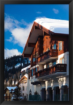 Framed British Columbia, Sun Peaks Resort, ski lodges Print