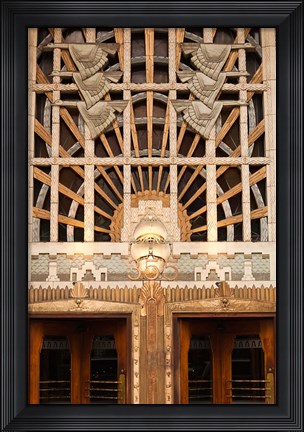 Framed Detail of the Marine Building, Vancouver, British Columbia, Canada Print