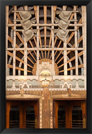 Framed Detail of the Marine Building, Vancouver, British Columbia, Canada Print