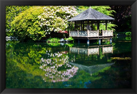 Framed British Columbia, Vancouver, Hately Gardens, Hut Print