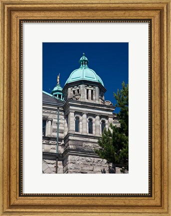 Framed British Columbia, Victoria, Close Up of Parliament Building Print