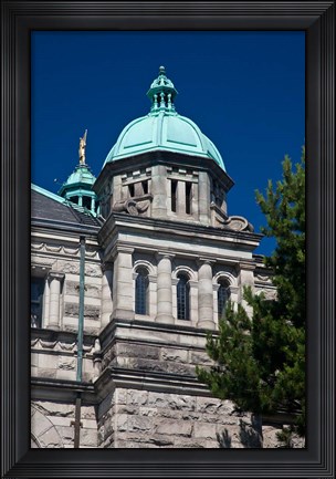 Framed British Columbia, Victoria, Close Up of Parliament Building Print