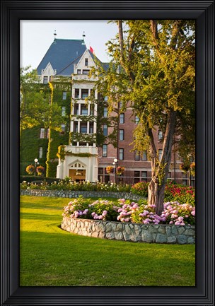 Framed British Columbia, Victoria, Empress Hotel Gardens Print