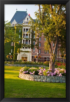 Framed British Columbia, Victoria, Empress Hotel Gardens Print