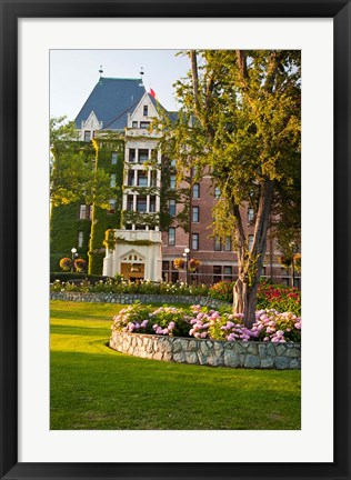 Framed British Columbia, Victoria, Empress Hotel Gardens Print