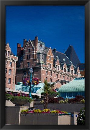 Framed British Columbia, Victoria, Historic Empress Hotel Print