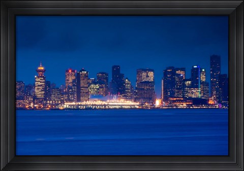 Framed City view form North Vancouver, British Columbia, Canada Print