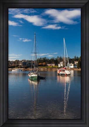 Framed Comox Harbor, Vancouver Island, British Columbia, Canada Print