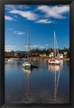 Framed Comox Harbor, Vancouver Island, British Columbia, Canada Print