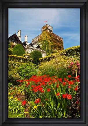 Framed Summer in Hately Gardens, Victoria, British Columbia Print