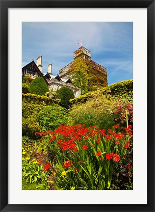 Framed Summer in Hately Gardens, Victoria, British Columbia Print