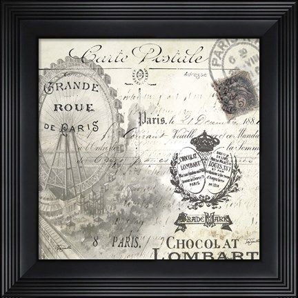 Framed All About Paris II Print