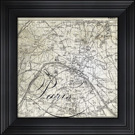 Framed All About Paris III Print
