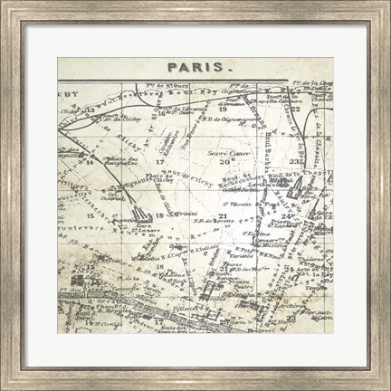 Framed All About Paris IV Print