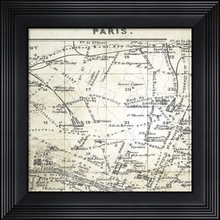 Framed All About Paris IV Print