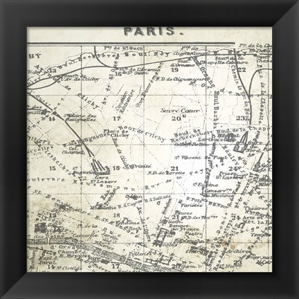 Framed All About Paris IV Print