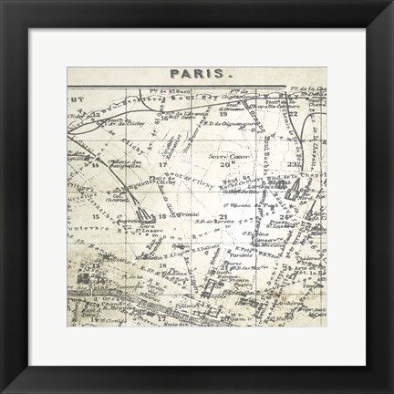 Framed All About Paris IV Print