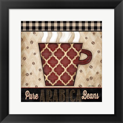 Framed Premium Coffee III Print