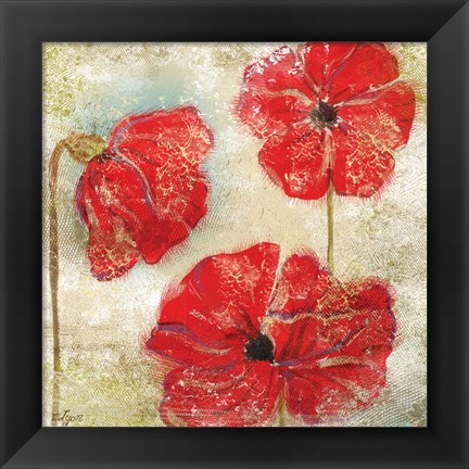 Framed Poppy Passion II Print