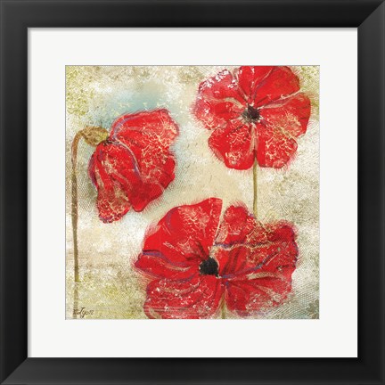 Framed Poppy Passion II Print