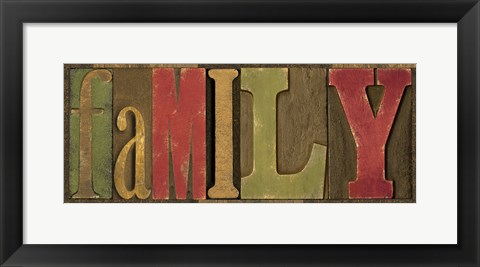 Framed Printers Block Sentiment Spice I - Family Print