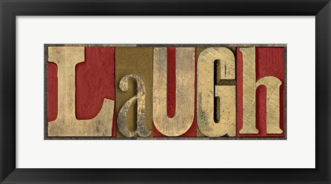 Framed Printers Block Sentiment Spice IV - Laugh Print