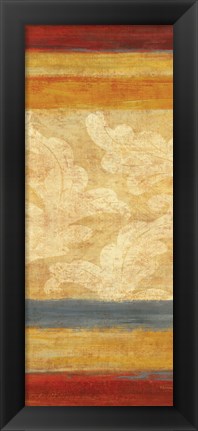 Framed Tapestry Stripe Panel II Print