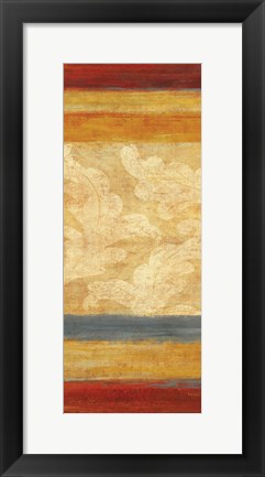 Framed Tapestry Stripe Panel II Print