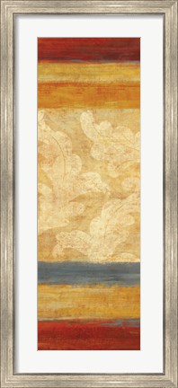Framed Tapestry Stripe Panel II Print