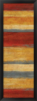 Framed Abstract Stripe Panels II Print