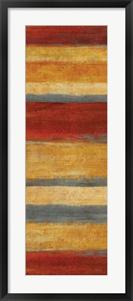 Framed Abstract Stripe Panels II Print