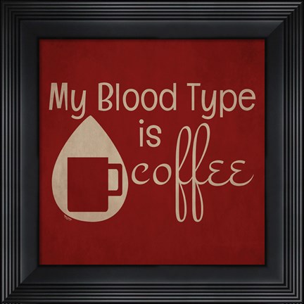 Framed Wine and Coffee Sayings II Print