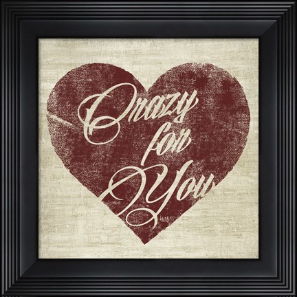 Framed Graffiti Heart II Print