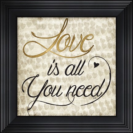 Framed Love Life I Print
