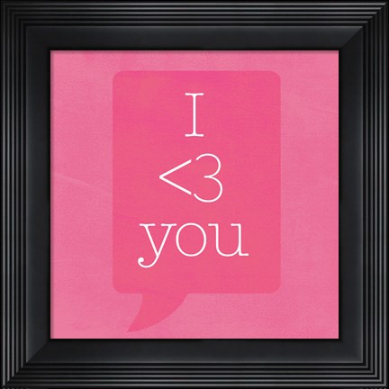 Framed Text Me I Print