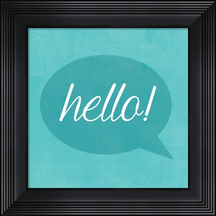 Framed Text Me II Print