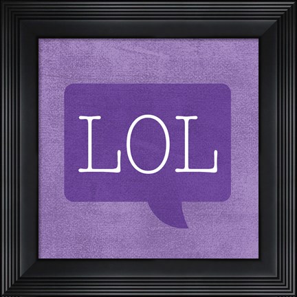 Framed Text Me III Print