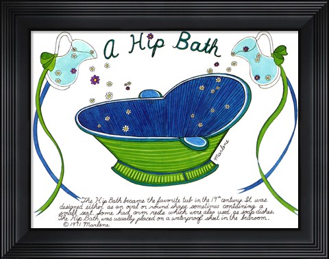Framed Hip Bath Print