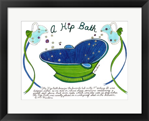 Framed Hip Bath Print